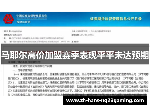 马耶尔高价加盟赛季表现平平未达预期 马耶尔高价加盟赛季表现平平未达预期
